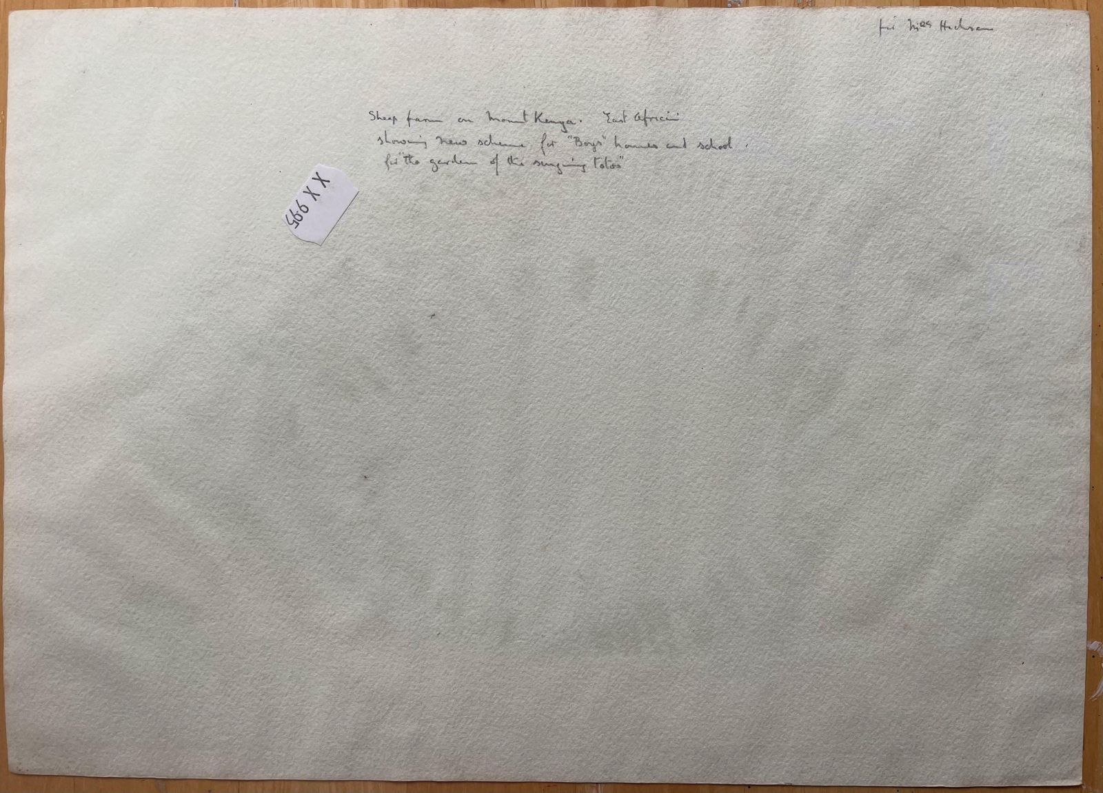 Ian G. Walkerfinely Detailed British Watercolor Topographical Of A Sheep Farm On Mount Kenya20th Century photo buy