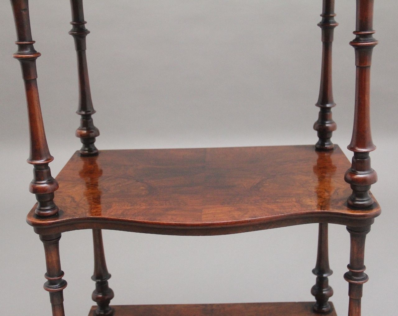 photo for sale 19th Century Burr Walnut Whatnot