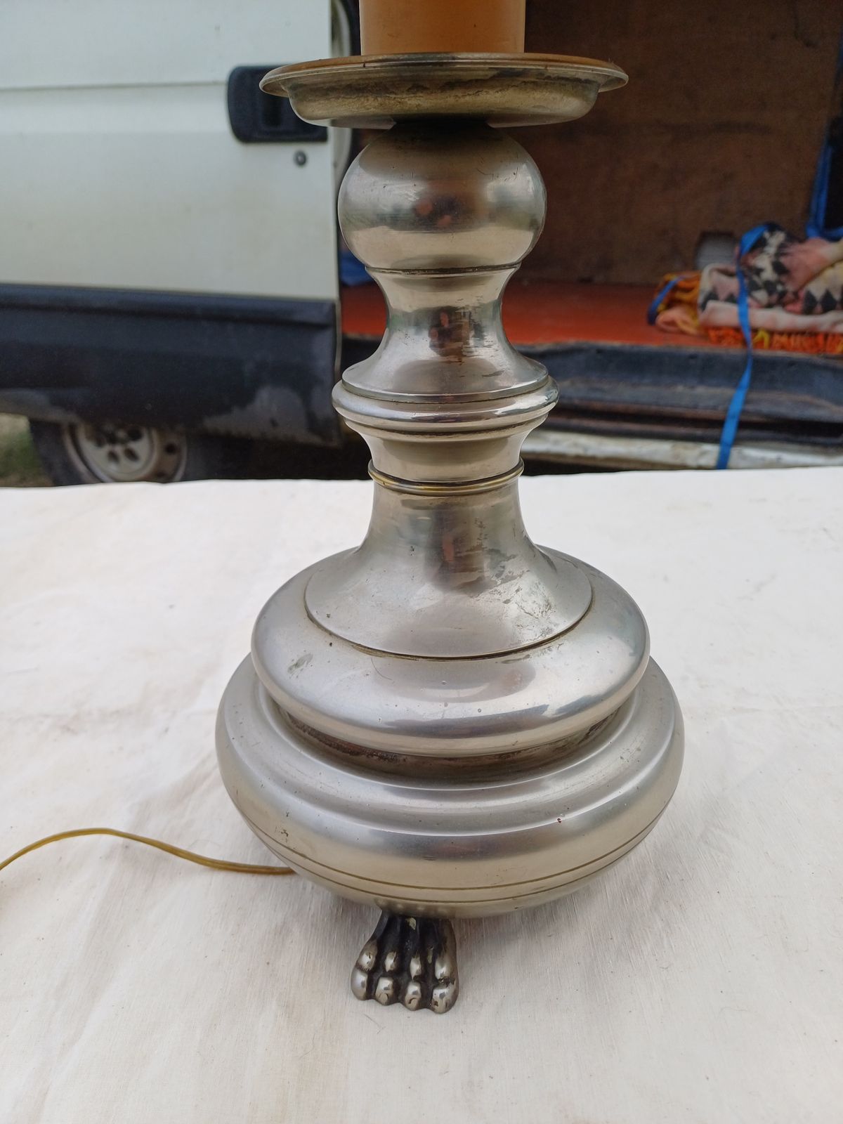 60s Tin Lamp, 1960s, Vintage photo Lighting