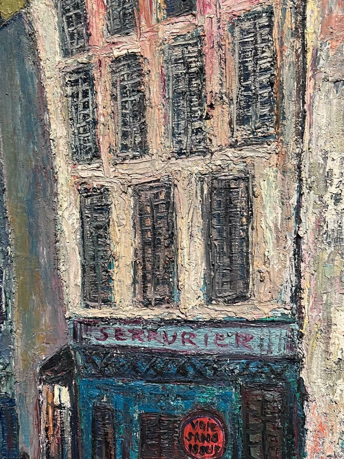 French Expressionistrouen Street Scene Thickly Painted 20th Century French Signed Oil Painting photo 657.0