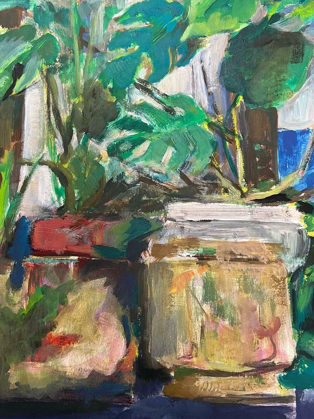 Guy Nicod French 20th Century Monstera Deliciosa And Aloe Vera Plants Still Life photo 1000.0