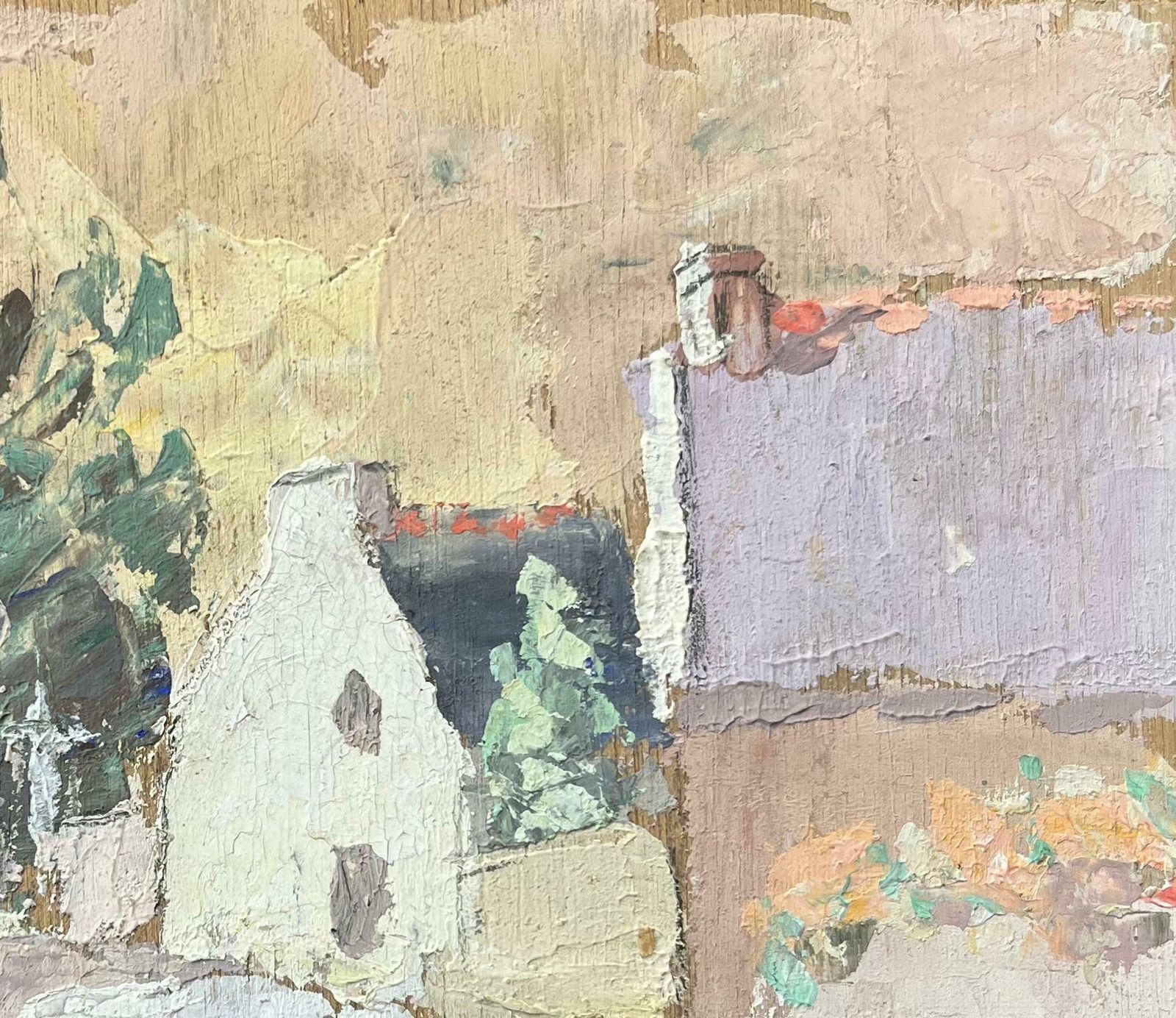 Fanch Lelfrench Village Landscape In Impressionist Style1996 photo vinterior