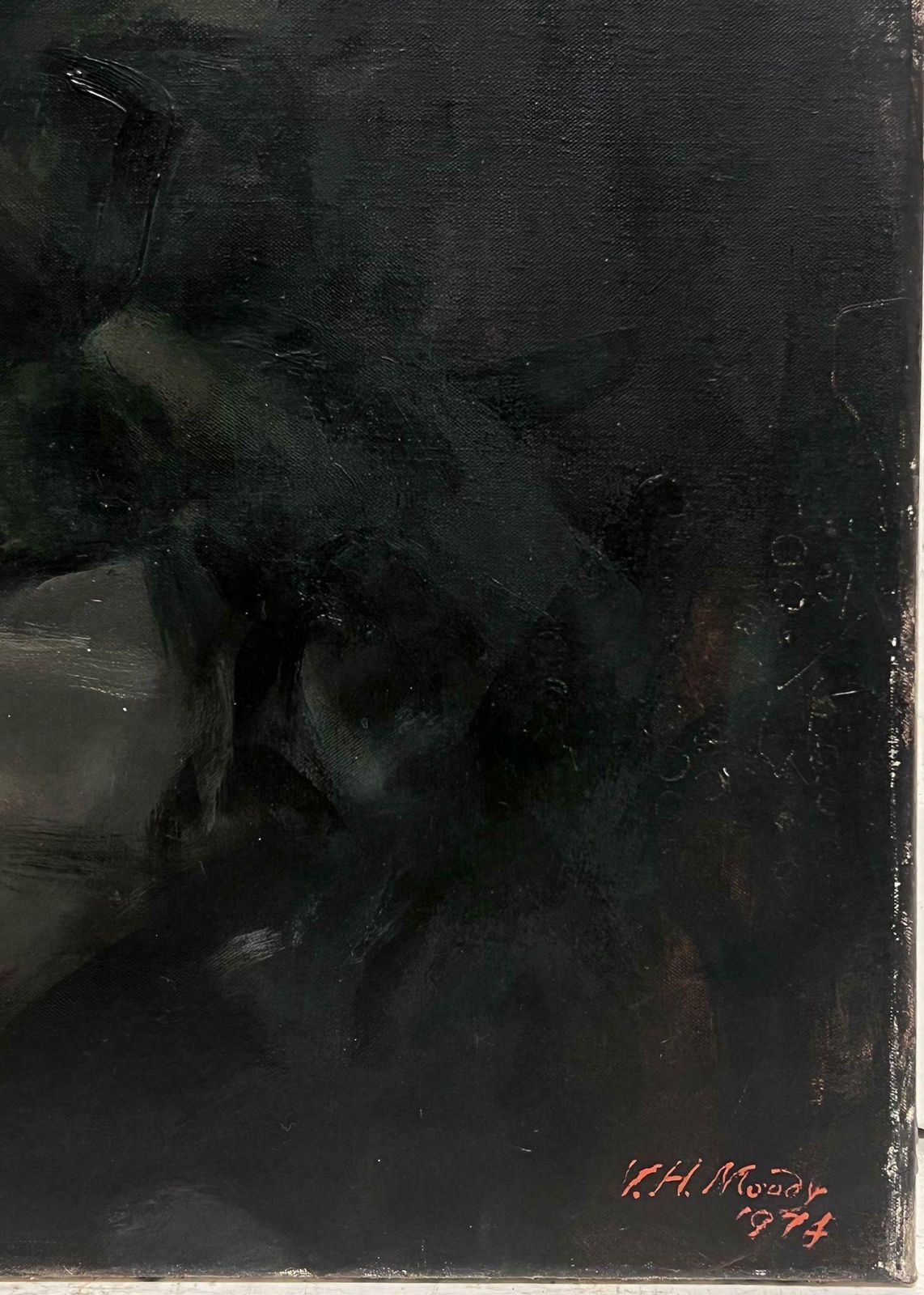 Victor Hume Moodylarge 1970's British Portrait Of A Lawyer/ Barrister In Wig Signed Oil Painting 1974 photo 1680.0