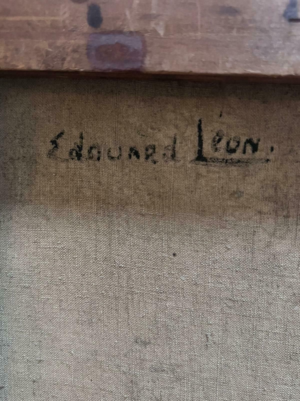2641.0 Edouard Henri Leonfine 1930's French Impressionist Signed Oil Le Pont Neuf River Seine Paris1939 photo