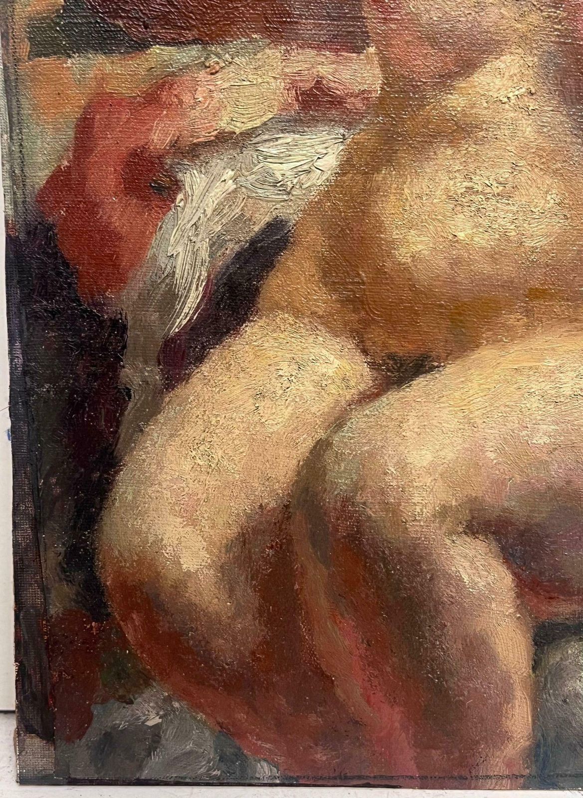 1900's French Post Impressionistvery Fine Quality C.1900's French Portrait Of Nude Lady Post Impressionist Workc. 1900's photo Art