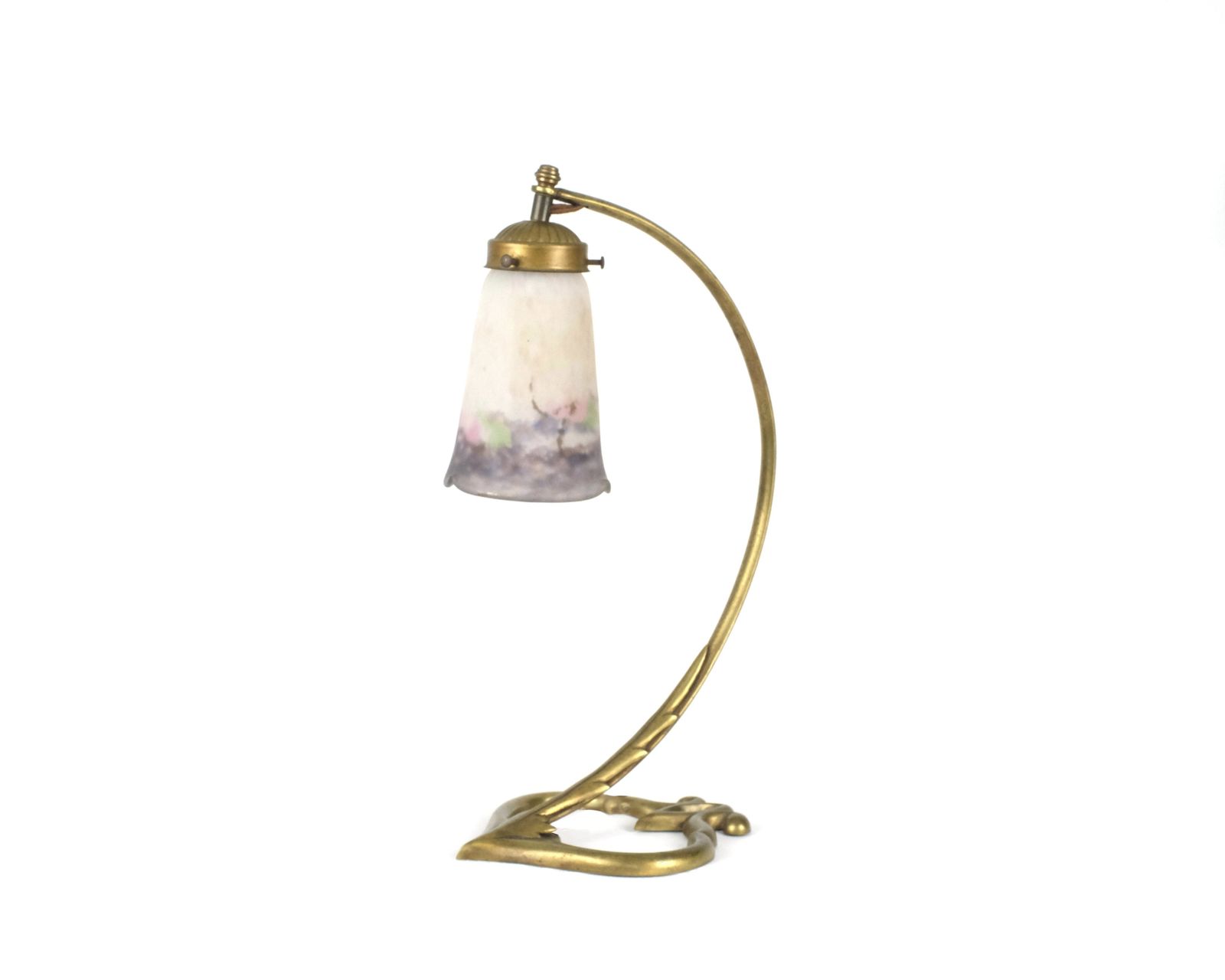 An Art Nouveau Muller Frères Lamp