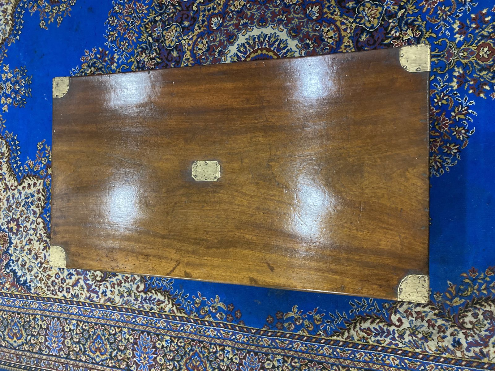Camphor Wood 19th Century Military Campaign Trunk (England, Circa 1850) photo Furniture