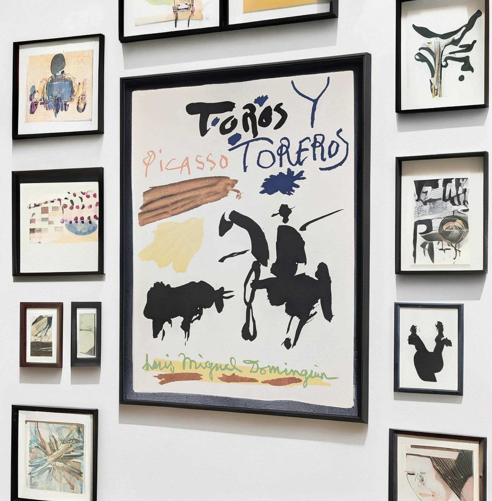 Pablo Picasso “Toros Y Toreros” 1961 Offset Print On Arches Vellum Paper, France 1996 photo furniture