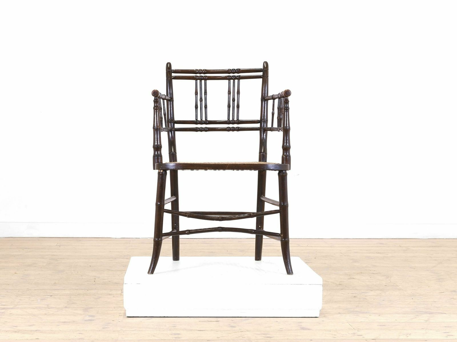 A Faux Bamboo Stained Sussex Armchair photo Furniture