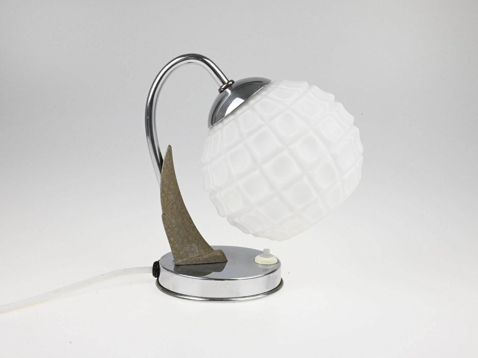 Bauhaus Table Lamp, Vintage Chrome Lamp, Antique Lighting, Mid Century Desk Lamp, Table Lamp, Desk Lamp, Bedside Lamp, Mid Cenutry Lamp