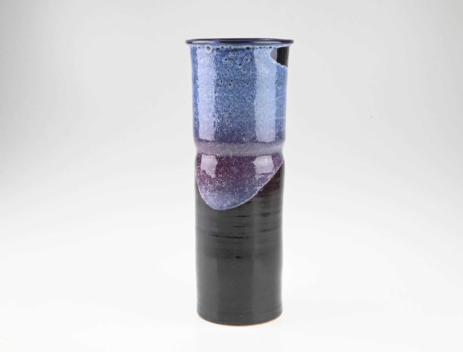Ceramic Flower Vase, Mid Century Modernist Vase, Czech Pottery, Purple Ceramic Vase, Ceramic Vase, Pottery Vase, Mid Century, Vintage Vase photo Home Decor