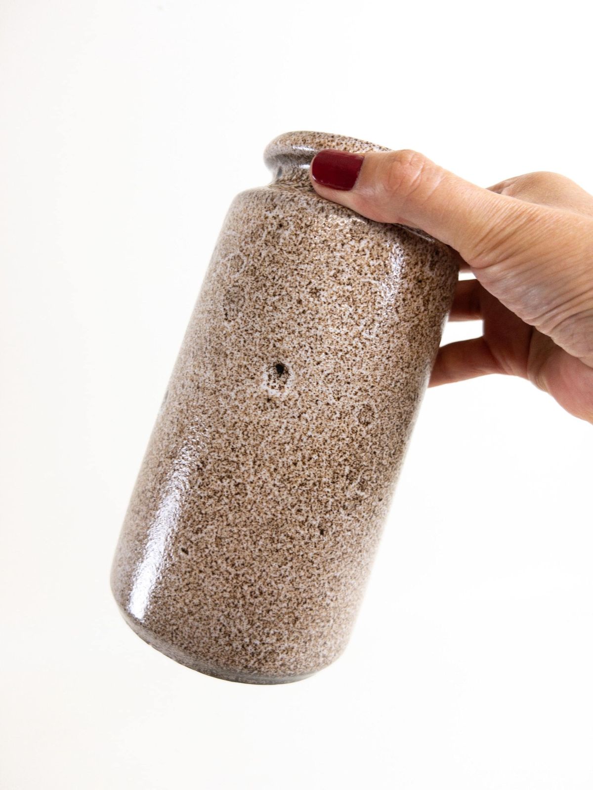West German Pottery Vase By Scheurich 201 18   Beige White Foamy Fat Lava Vase   West German Vase photo Home Decor