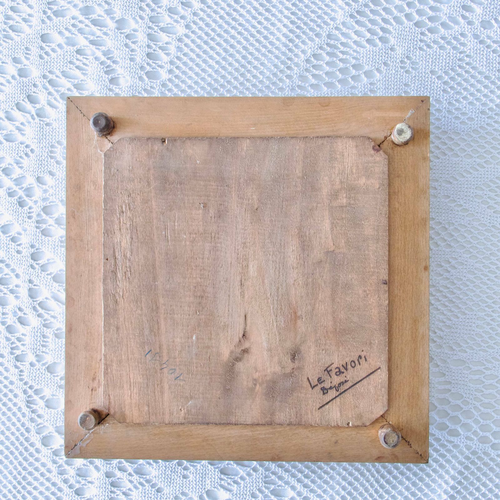 photo for sale Very Large 19th Century Iron Earth Trivet Le Favori Oiseau