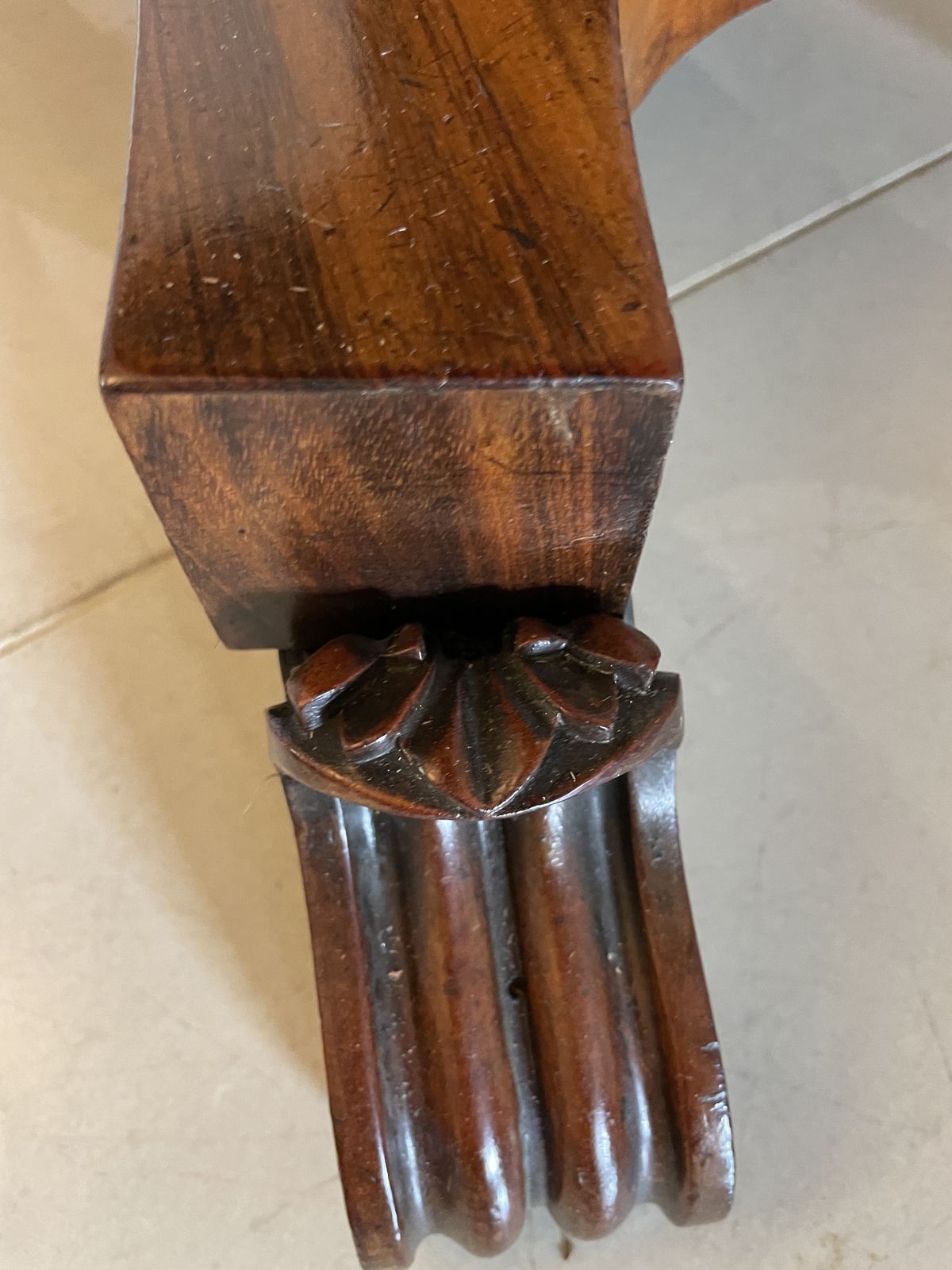 Furniture Antique 19th Century Quality Carved Rosewood Card Table photo