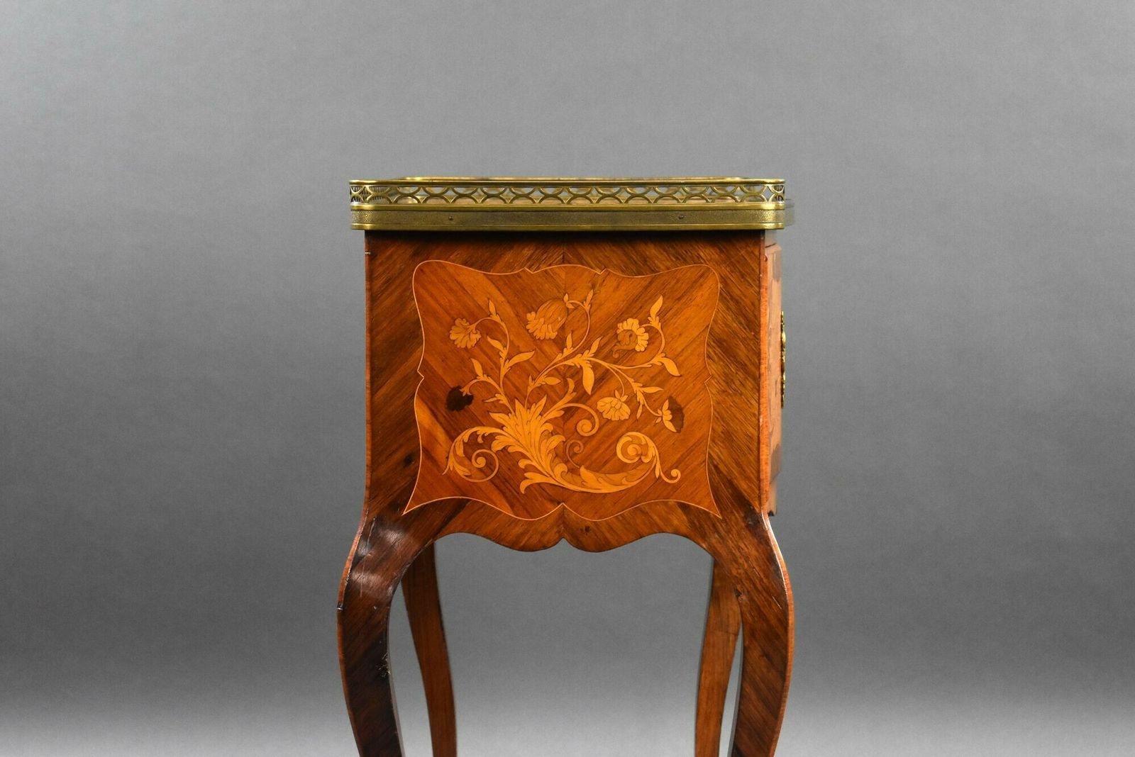 Antique French Marquetry Side Cabinet photo for sale