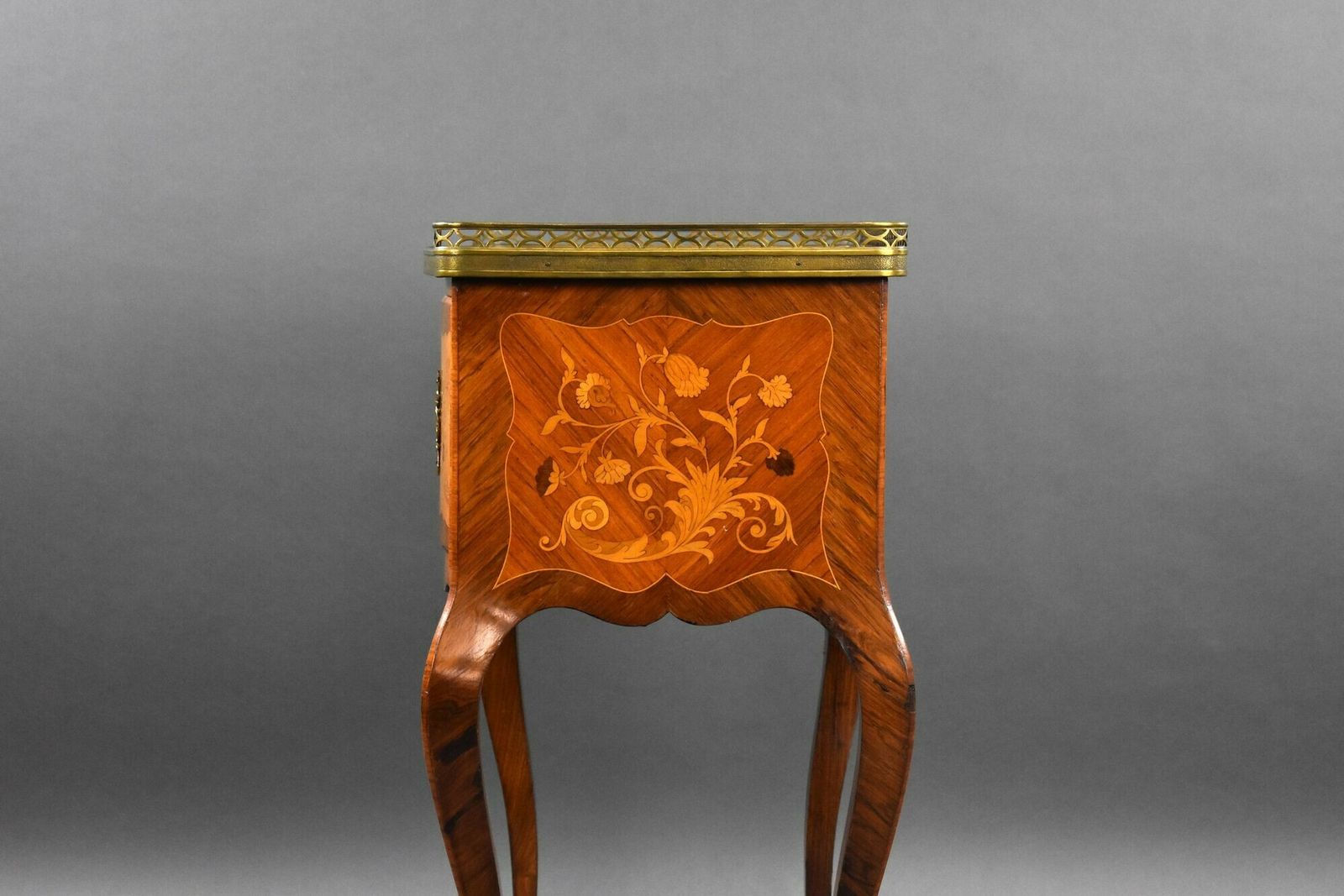 photo furniture Antique French Marquetry Side Cabinet