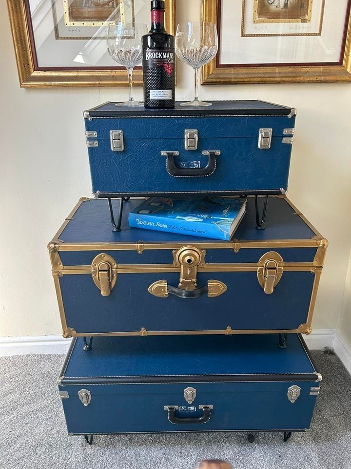 Quirky Nest Of Traveller’s Trunk Tables. photo furniture