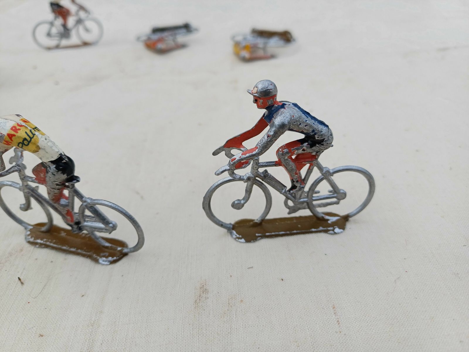 10 Tour De France Riders In Aluminum photo vintage