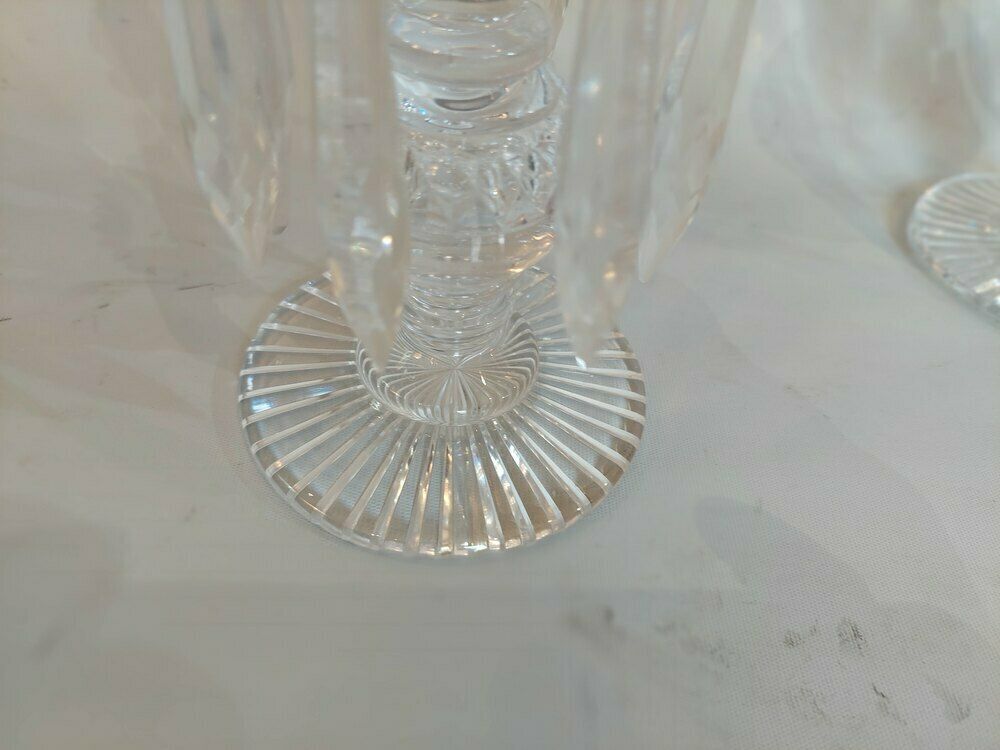 Pair Of Victorian Diamond Cut Crystal Lustres photo furniture