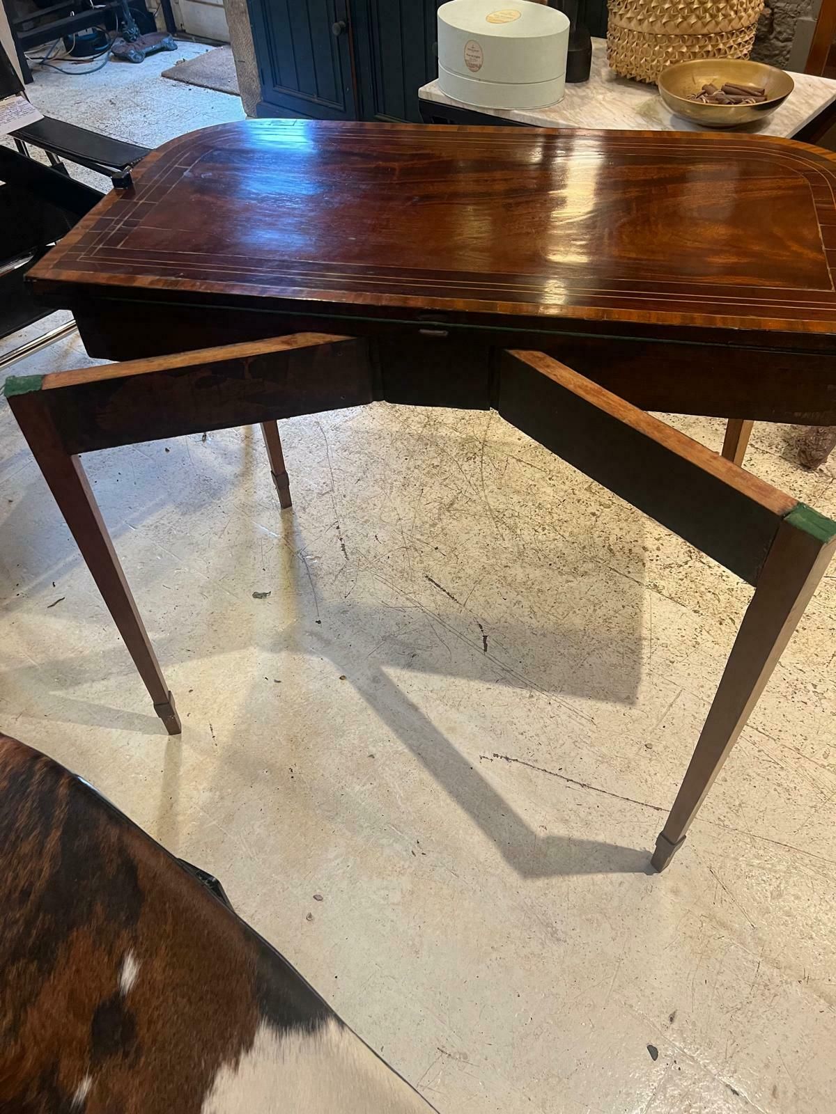 Mahogany Georgian Gaming Table photo Furniture