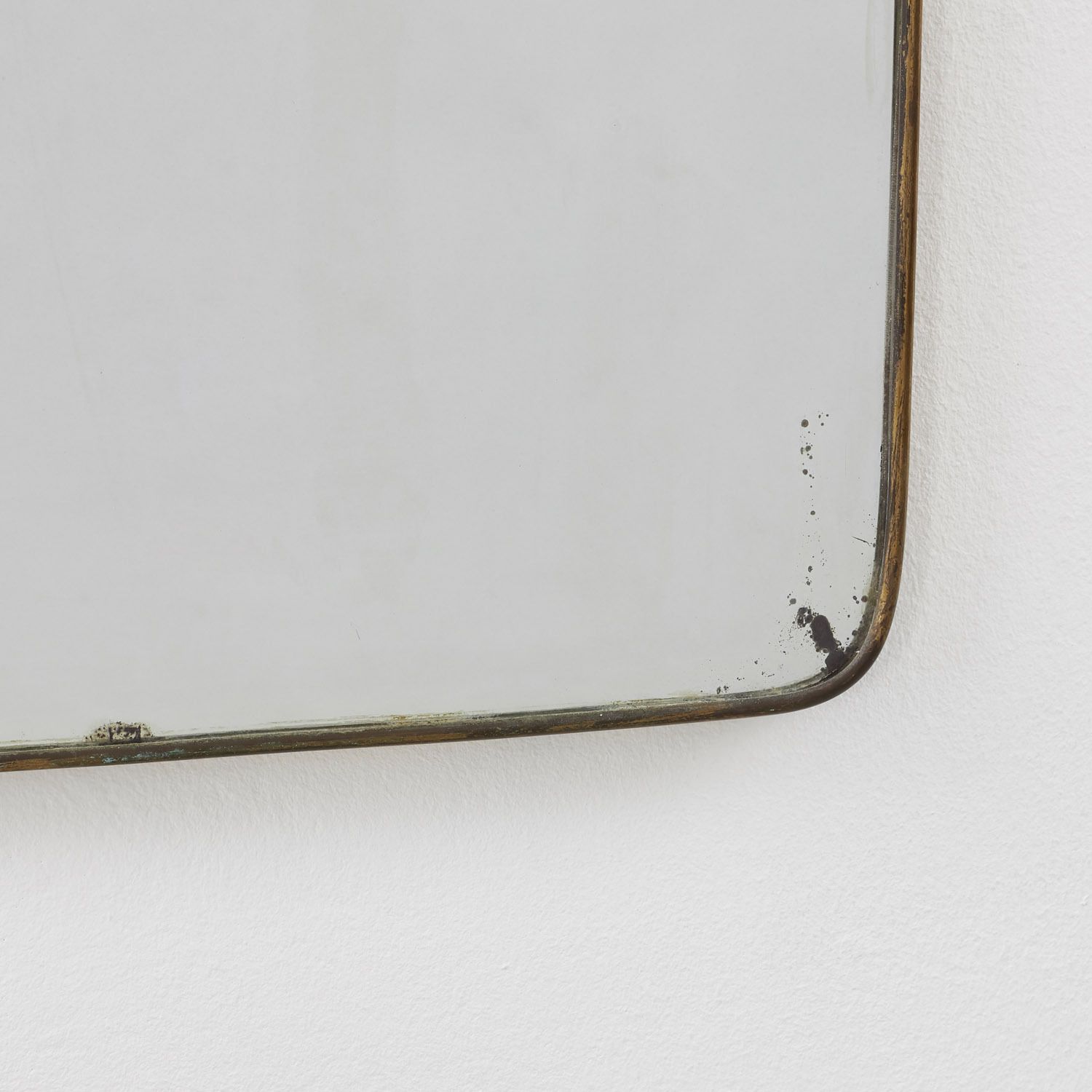Large Brass Mirror In The Style Of Gio Ponti Italy, 1950s photo furniture