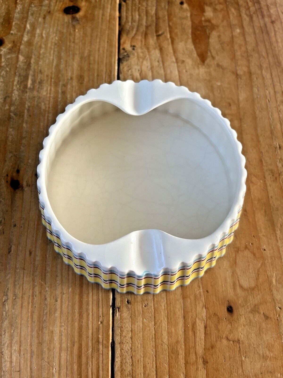 photo for sale Mid Century Modern 60's Hornsea Rainbow John Clappison 540 Ribbed Retro Ashtray