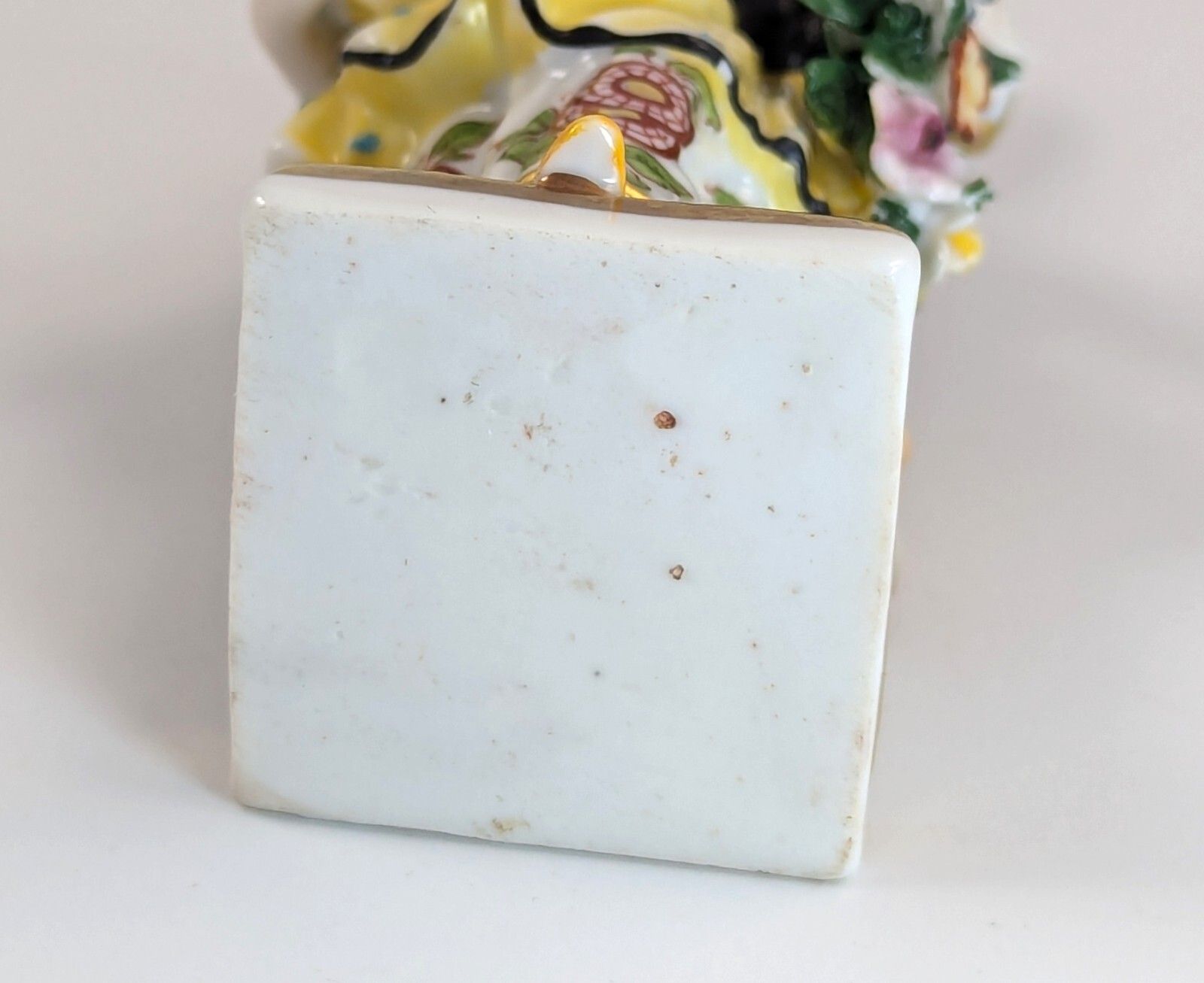 photo for sale Antique Porcelain Figurines Of Farmer And Gardener, In Chelsea Style, 19th