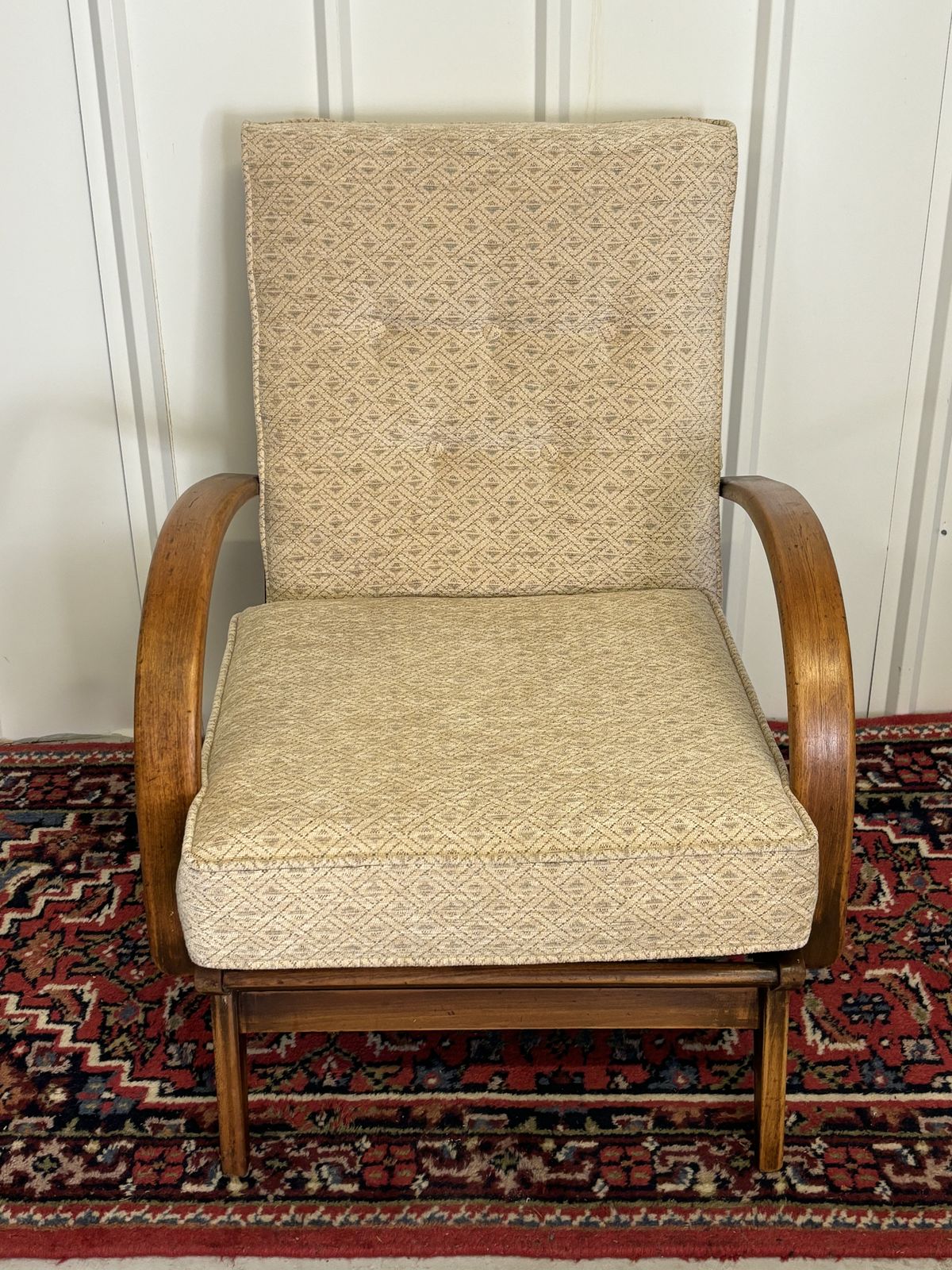 Newly Upholstered Art Deco Bentwood Armchair photo for sale
