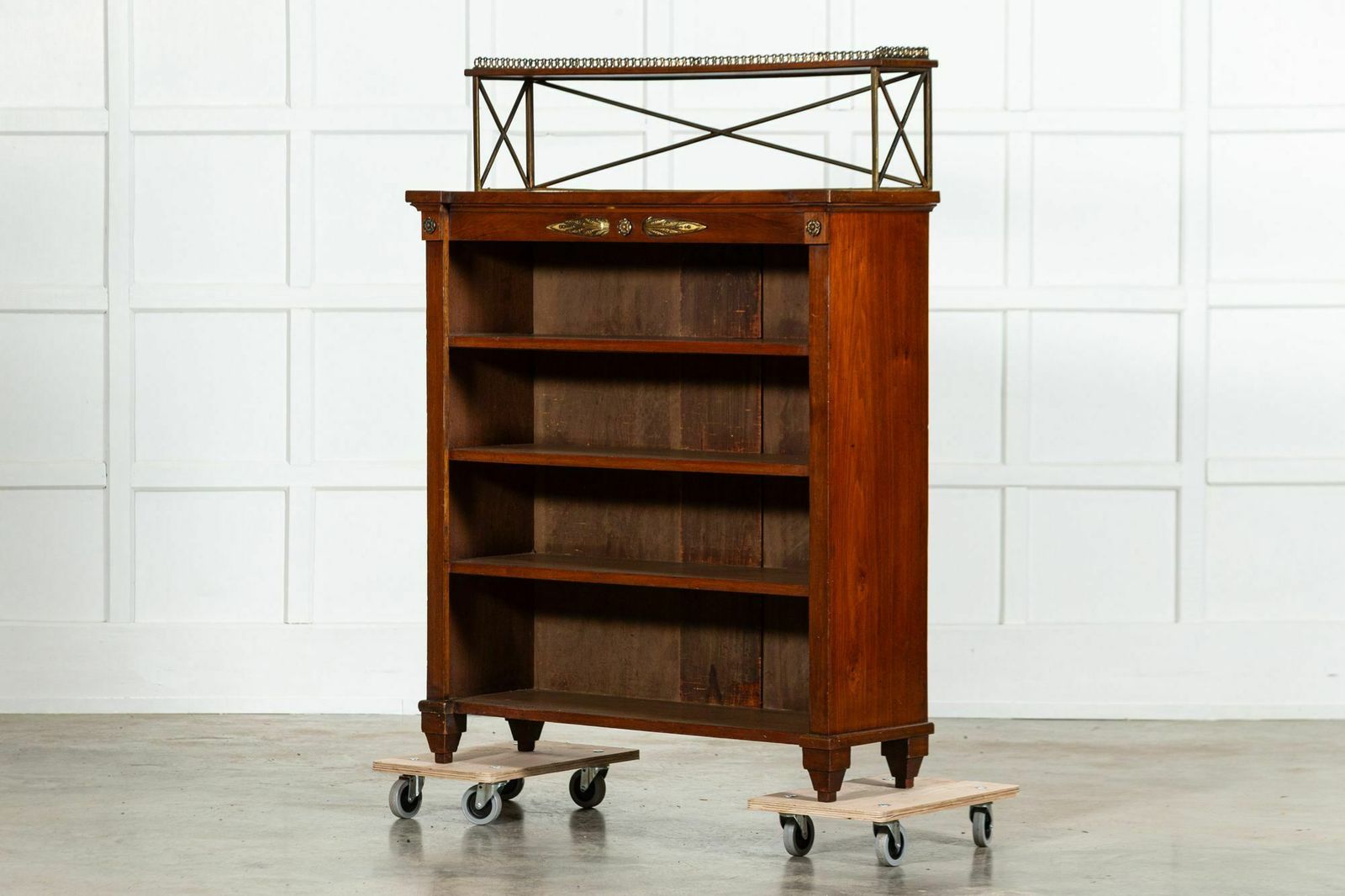 French 19thc Empire Revival Mahogany Bookcase photo for sale