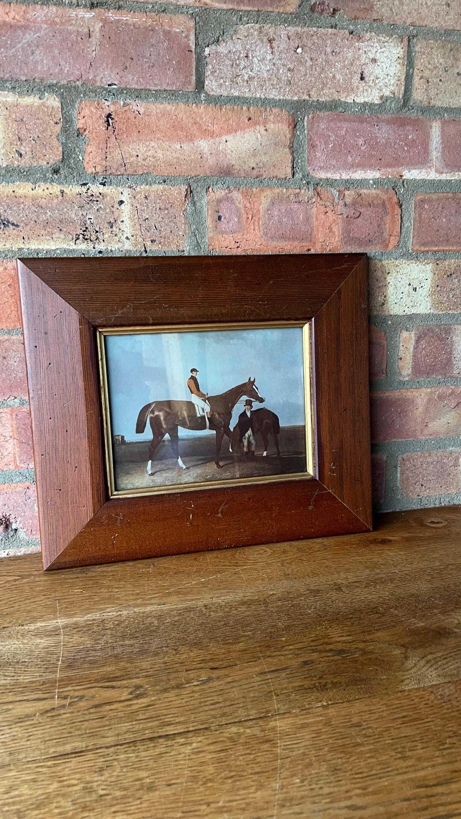 photo furniture Elis   Equestrian 1900’s Picture After 1833 Painting Chestnut Horse By Abraham Cooper