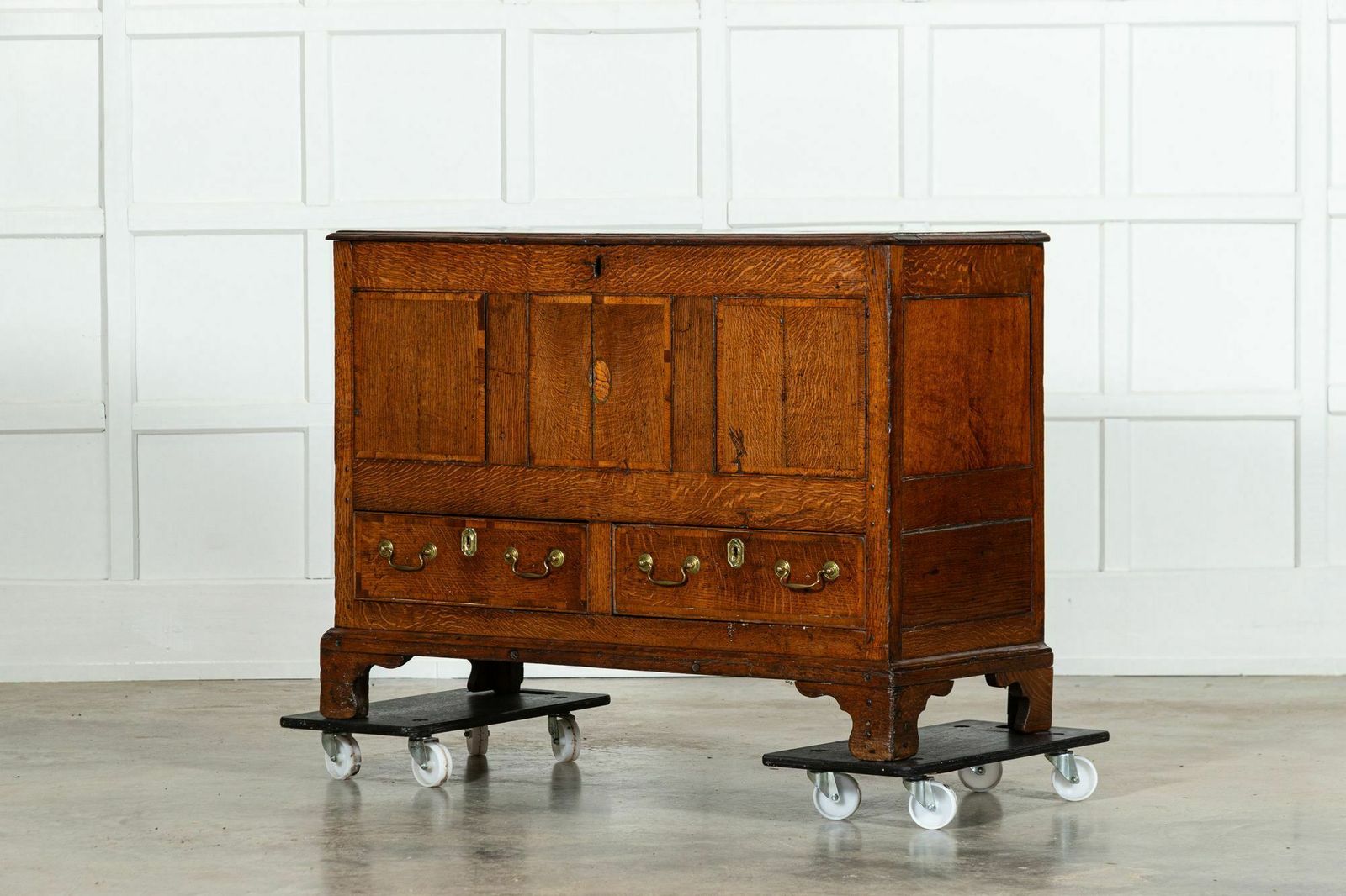 George III English Oak Mule Chest photo 2243.0