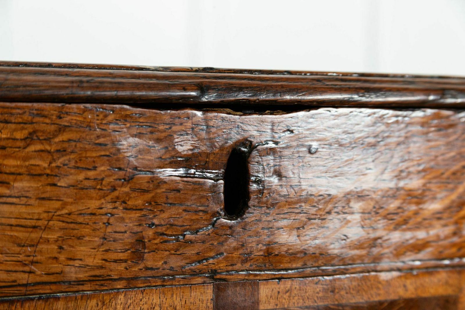 photo for sale George III English Oak Mule Chest