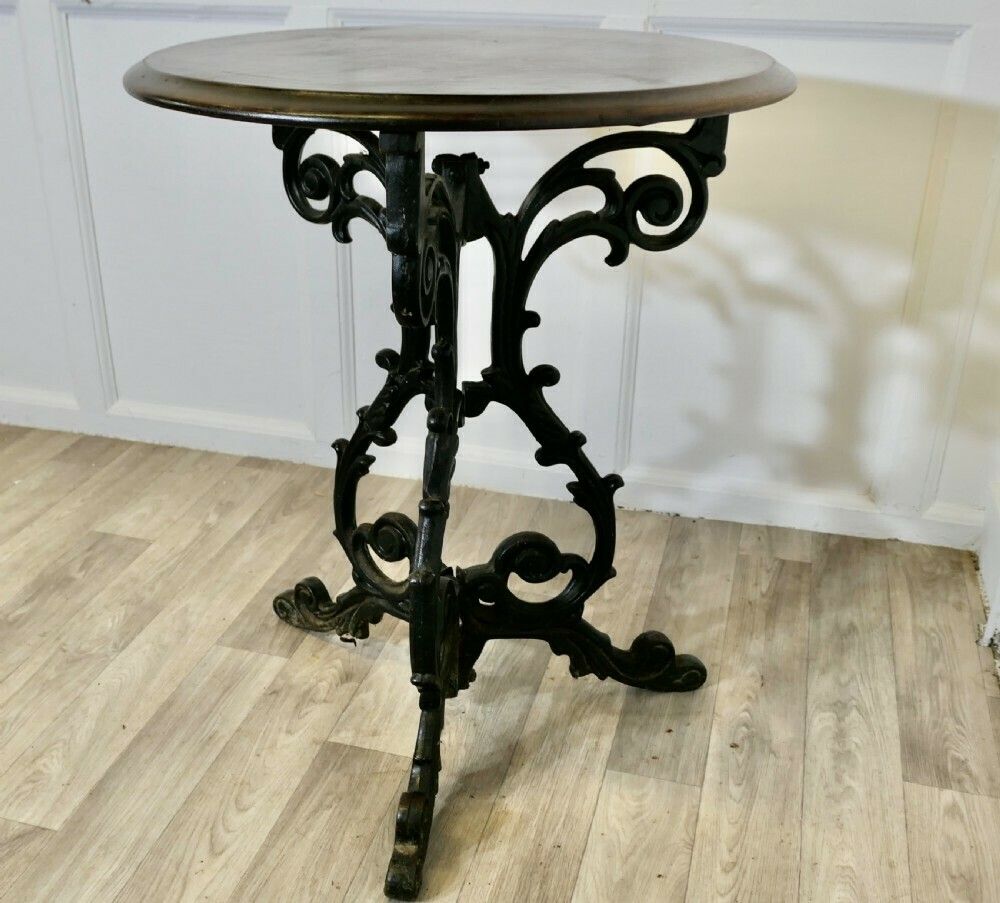 Victorian Cast Iron Scroll Work Occasional Table photo Furniture
