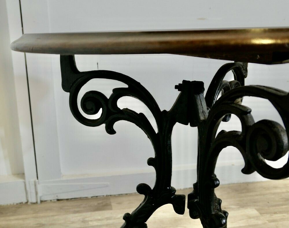 Victorian Cast Iron Scroll Work Occasional Table photo vinterior