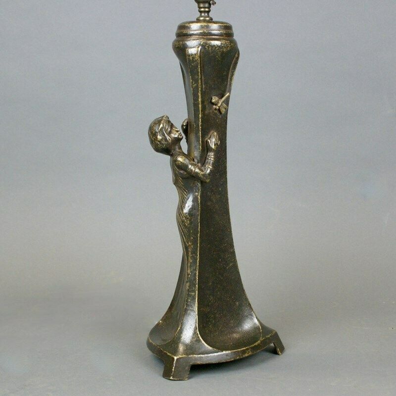 An Art Nouveau Bronze Table Lamp photo for sale