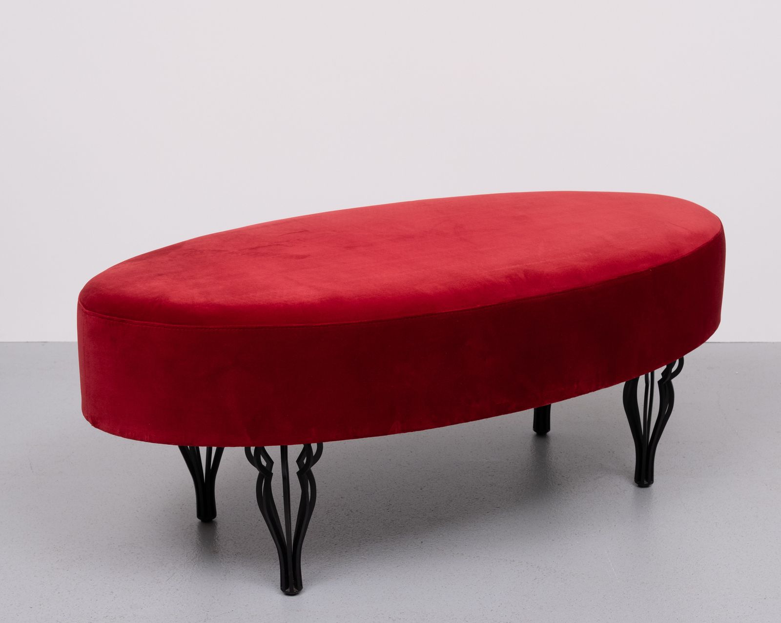Unique 3 Piece Bedroom Set By Gelderland In Red Velvet . photo for sale