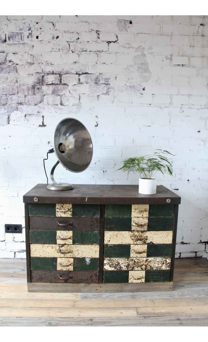 Industrial Metal Chest Of Drawers