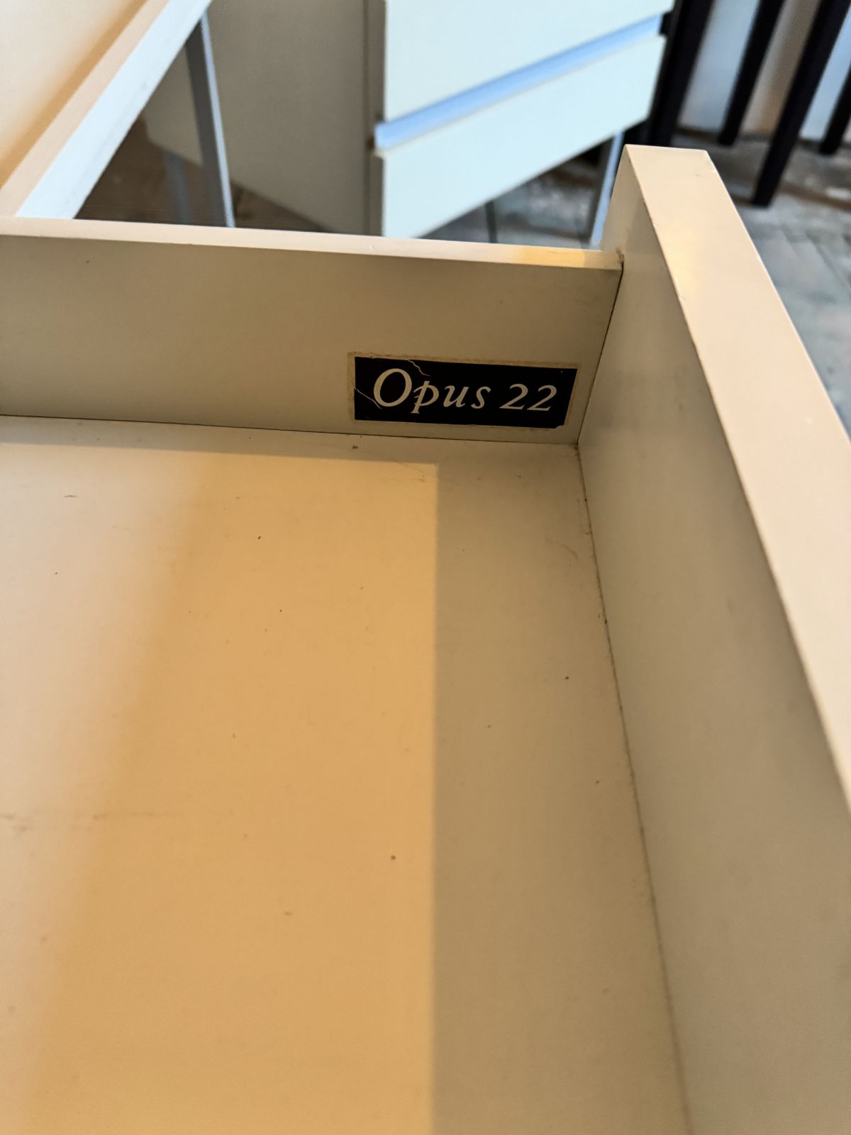 Mid Century Modern, Opus 22 Cream Dressing Table photo for sale