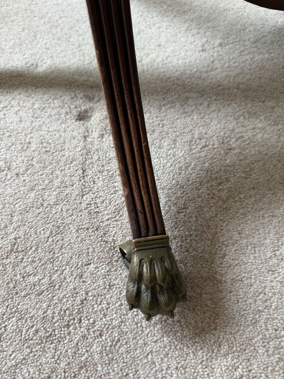 Lovely Folding Breakfast Table With Ornate Legs And 4 Upholsted Chairs photo furniture