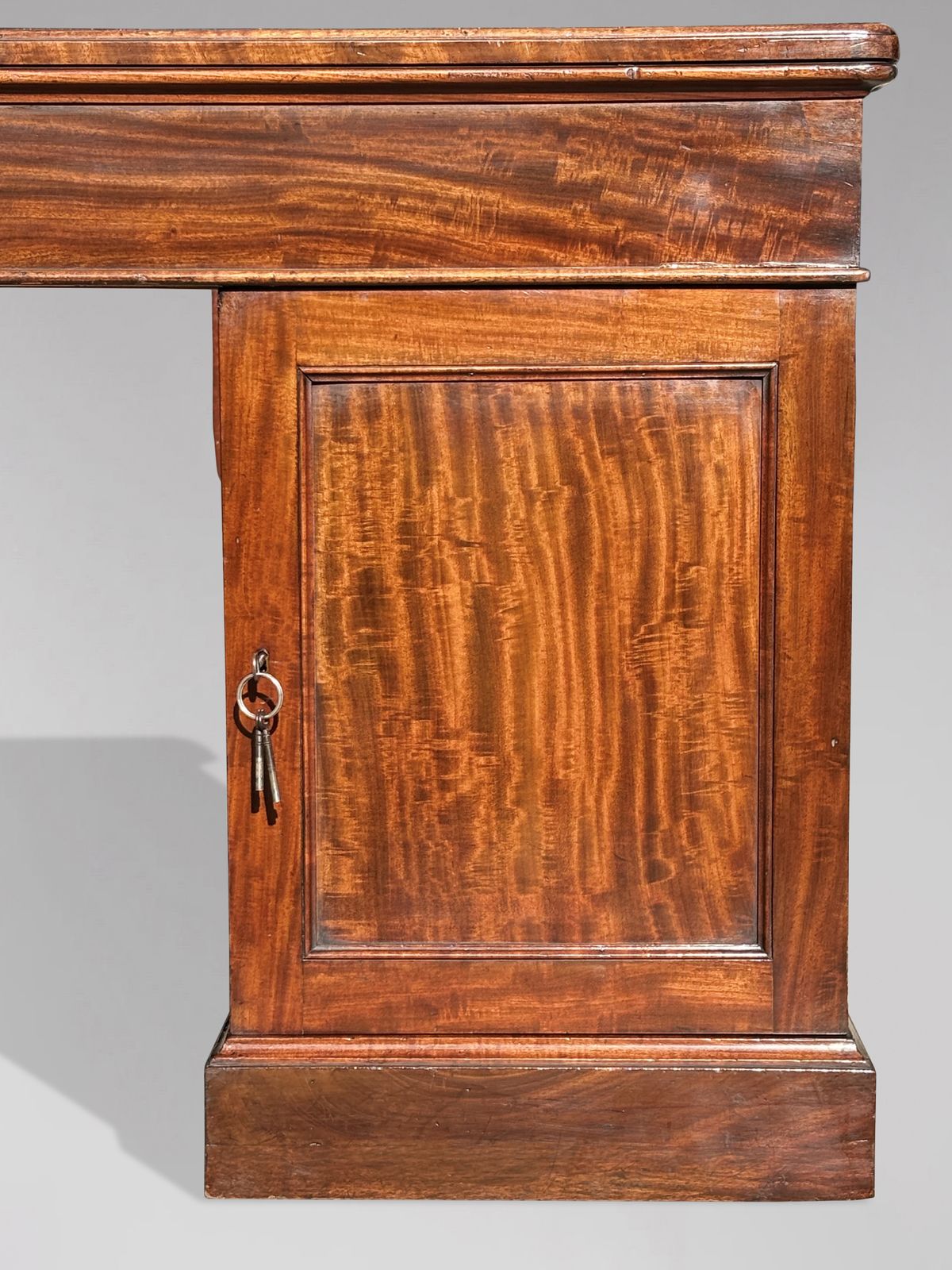 photo for sale Stunning 19th Century Mahogany Partners Desk Stamped By Holland & Sons