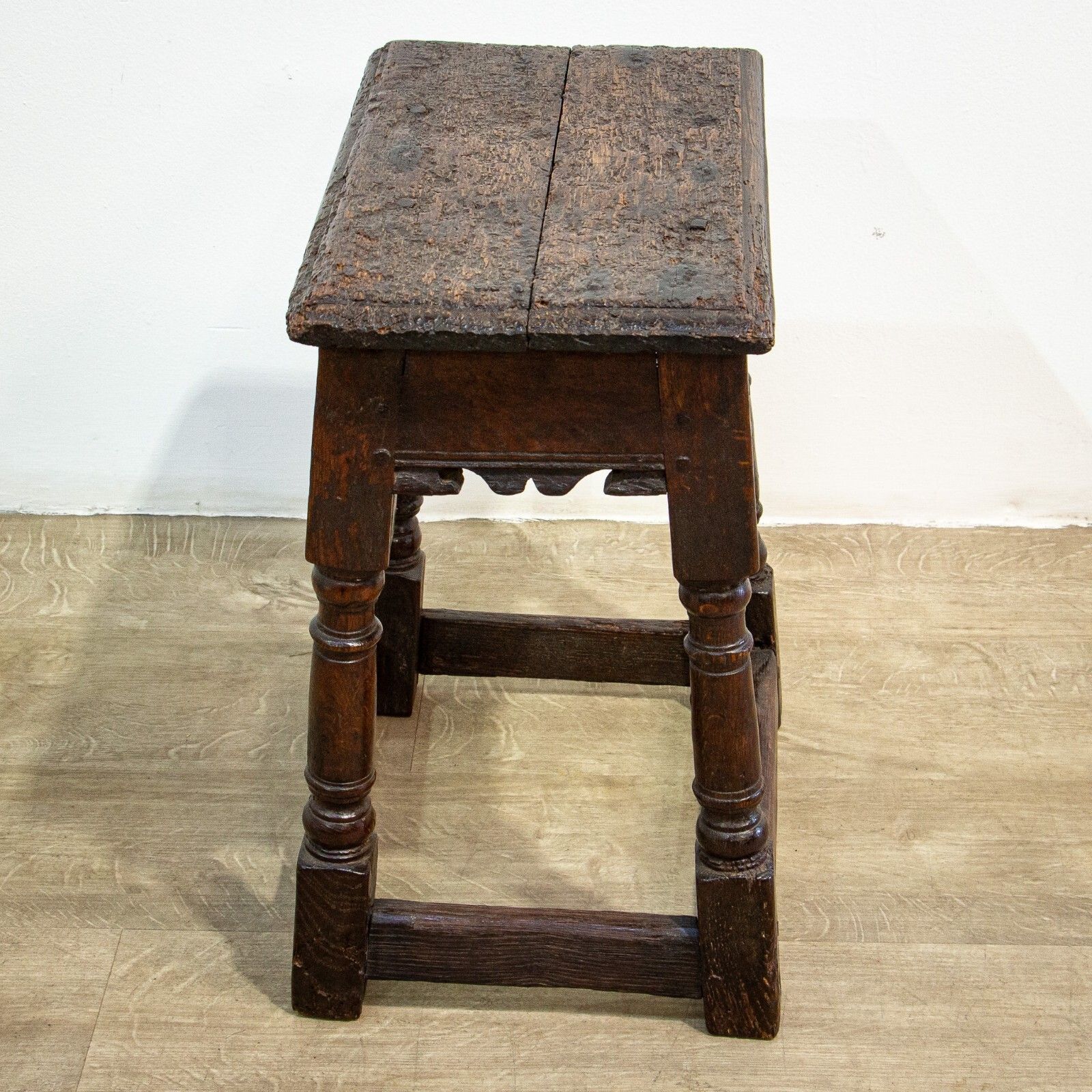 17th Century Oak Joint Or Coffin Stool photo 965.0