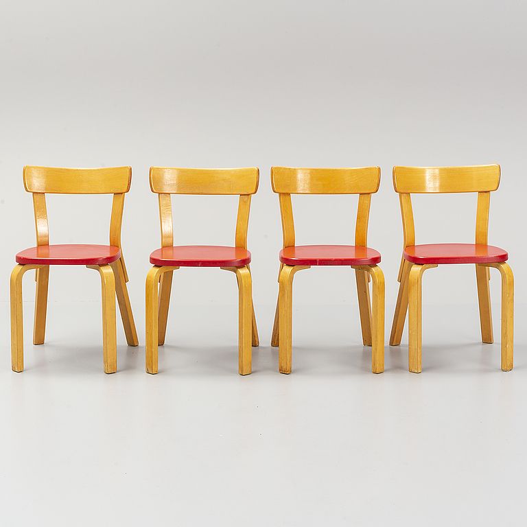 Alvar Aalto Chairs 69, Set Of 4 photo 2000.0
