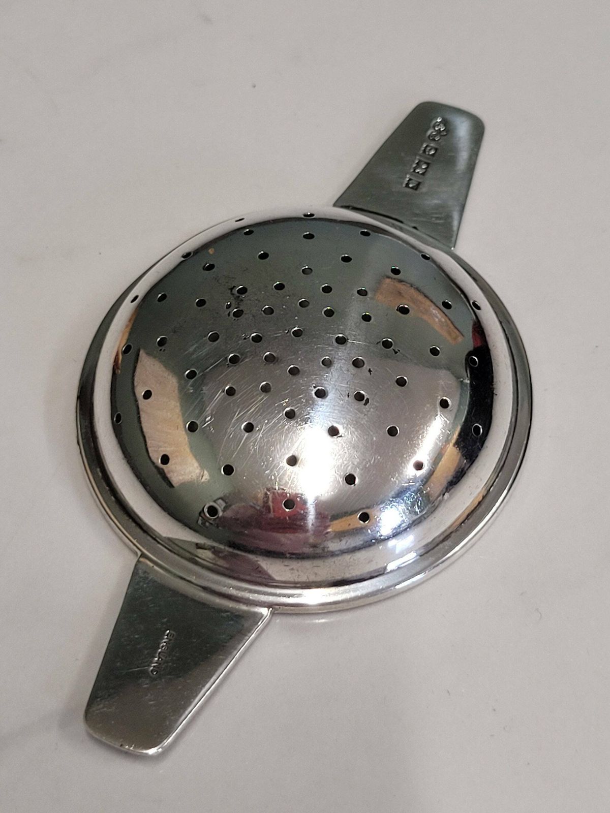 Vintage Birmingham Silver 1967 Elkington & Co Tea Strainer photo furniture