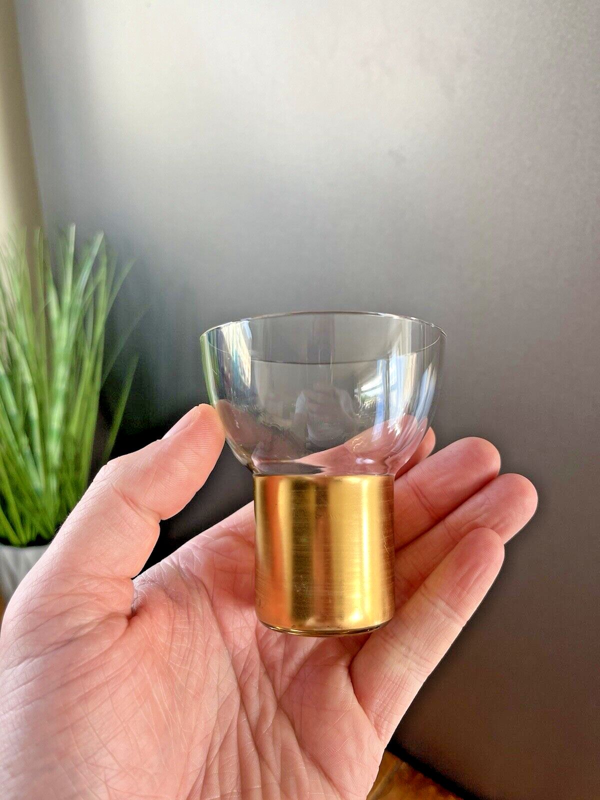 photo buy Antique Art Deco Gold Gilt Brass Cocktail Shaker Glasses & Servex Mirrored Tray