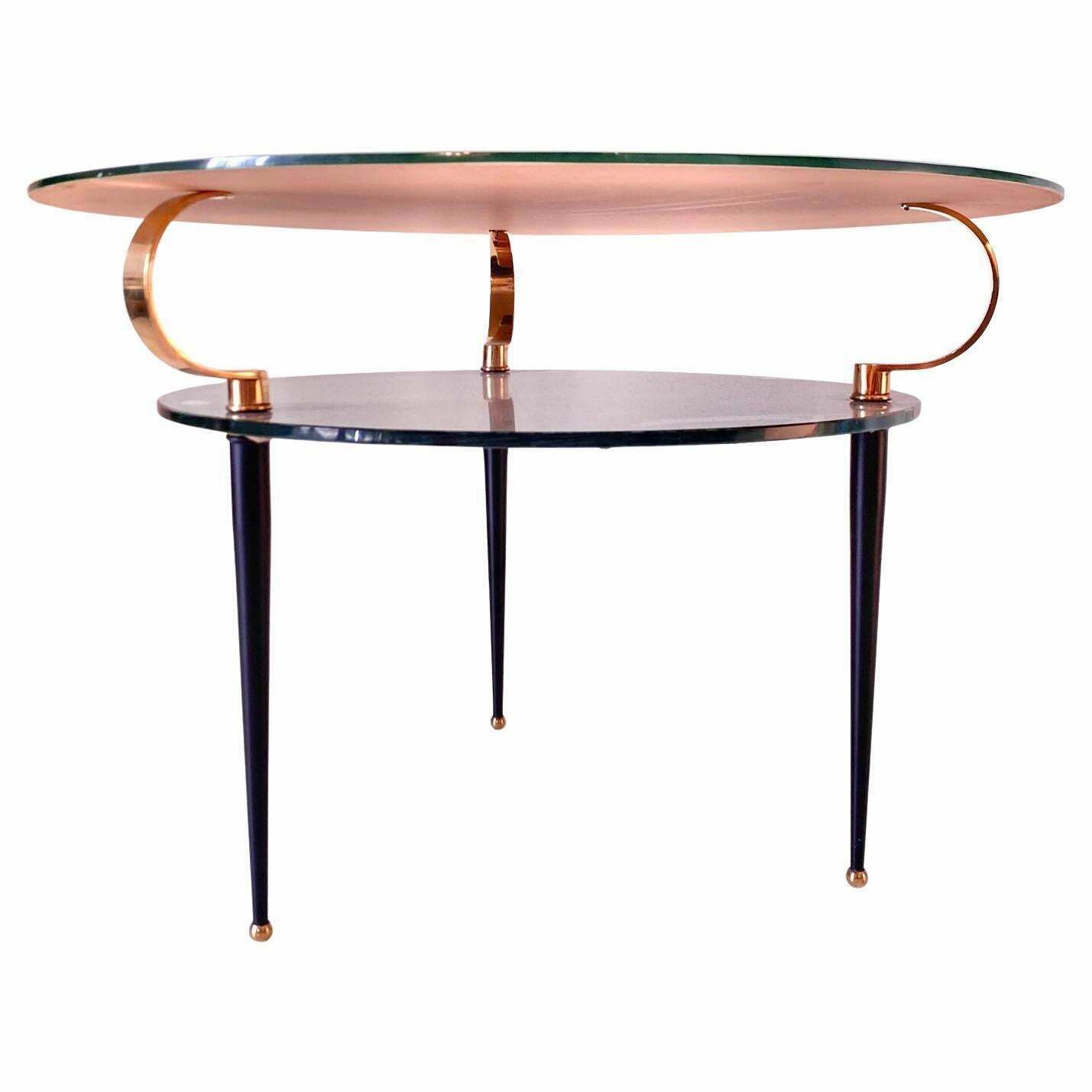 Mid Century Modern Glass Table In The Style Of Fontana Arte, Italy 1950s photo furniture