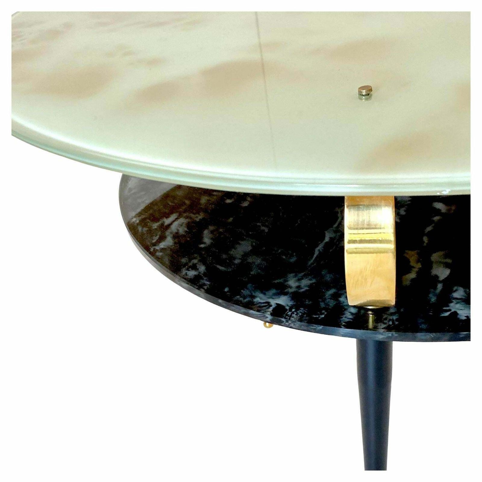 Mid Century Modern Glass Table In The Style Of Fontana Arte, Italy 1950s photo Furniture