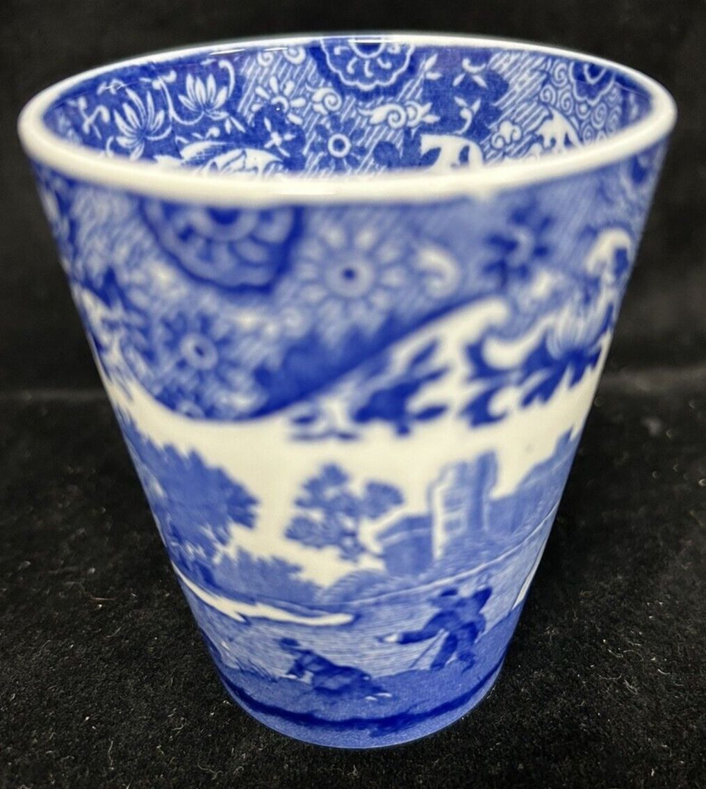 Vintage Copeland Spode Blue Italian Beaker Blue Backstamp photo furniture