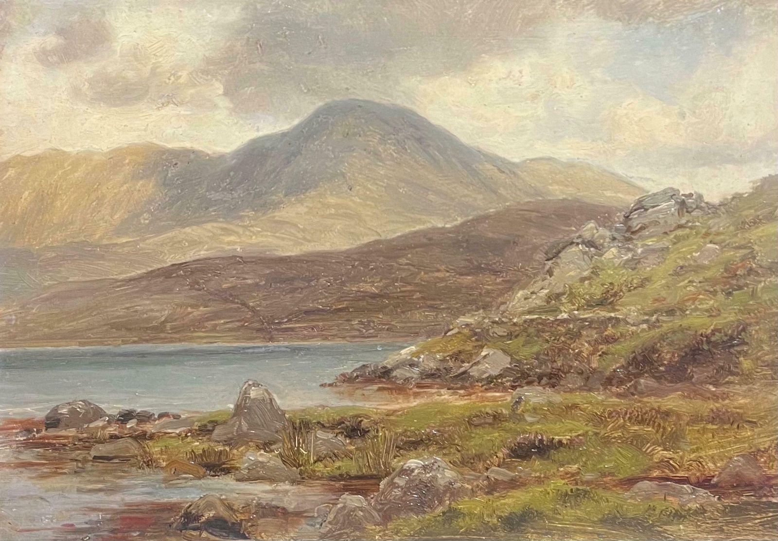 Alexander Williamskillary Bay Leenane Connemara Ireland Antique Oil Painting Lake Landscape photo furniture