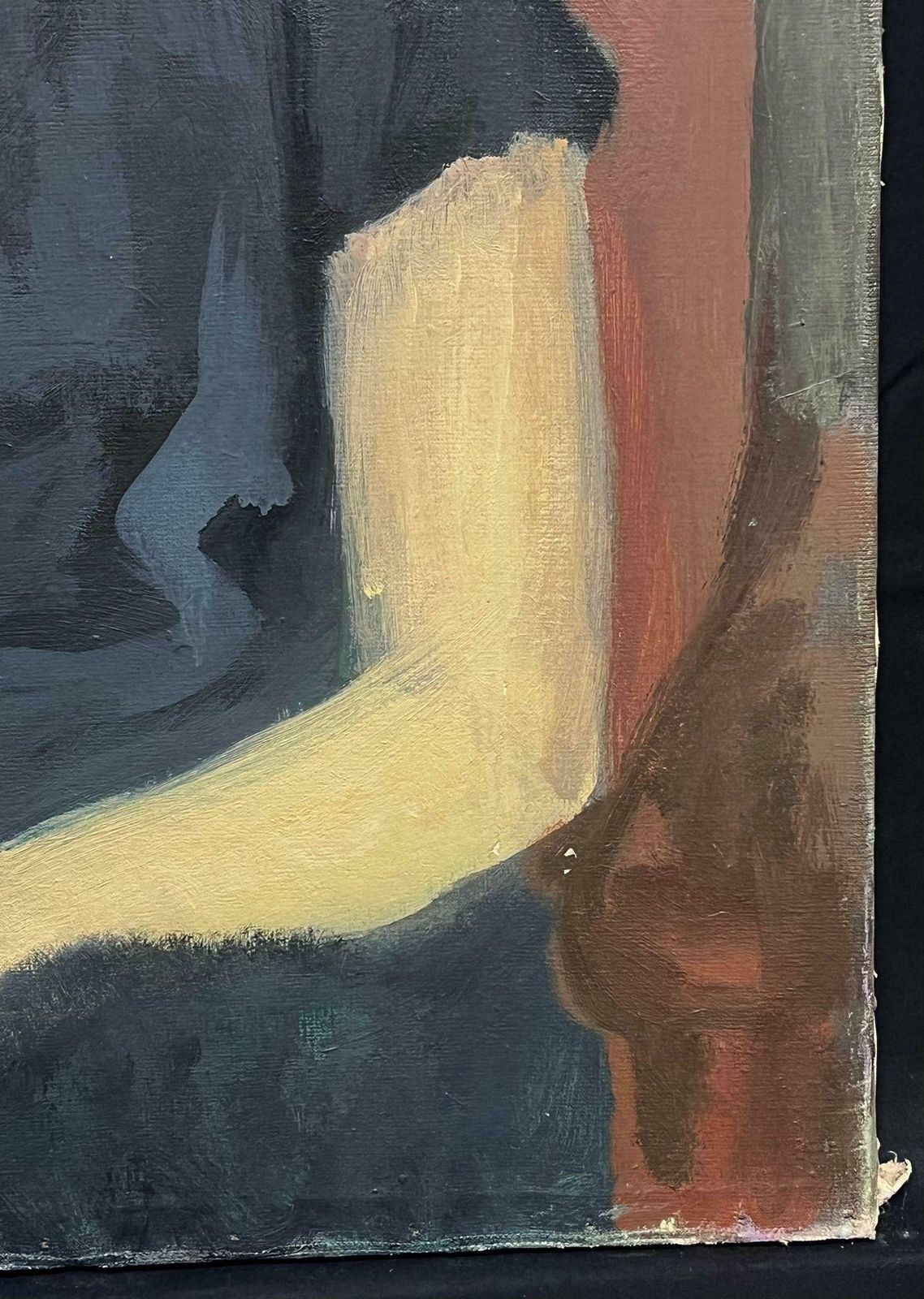 Jacob Markielmid 20th Century Polish/ French Oil Painting Portrait Of Seated Lady photo for sale