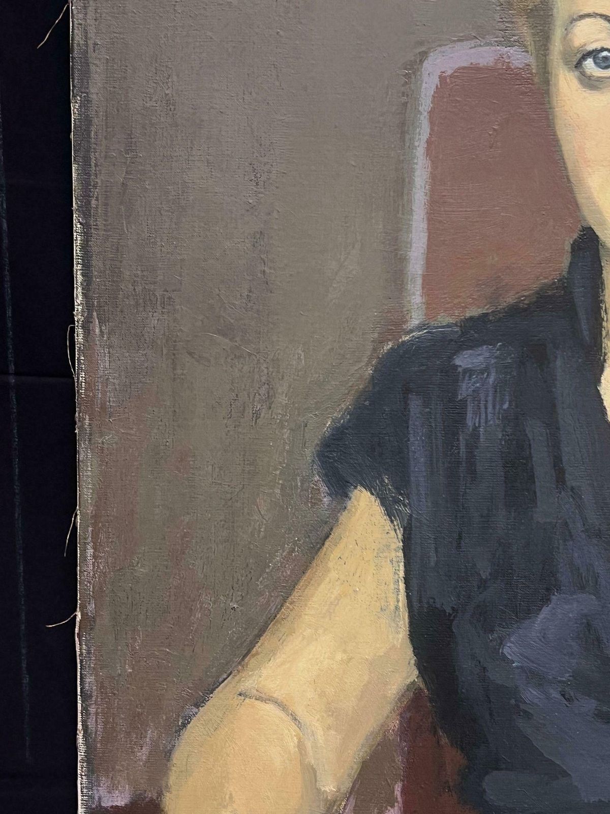 Jacob Markielmid 20th Century Polish/ French Oil Painting Portrait Of Seated Lady photo 1261.0